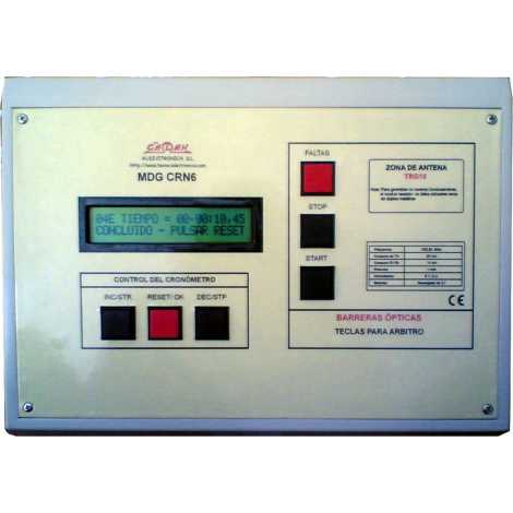 MDG CRN32S - Cronometro Deportivo para intemperie de tres digitos a doble cara