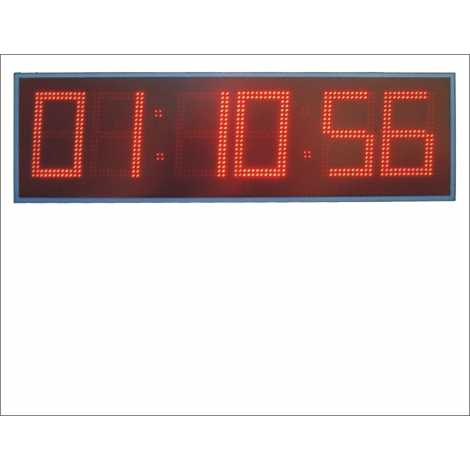 MDG CRN 62B - Cronometro electronico deportivo para intemperie de seis digitos a doble cara