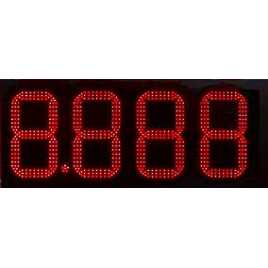 DPG 4BR - Display de 4 dígits vermells de 34 cm. d'alçada per benzinera