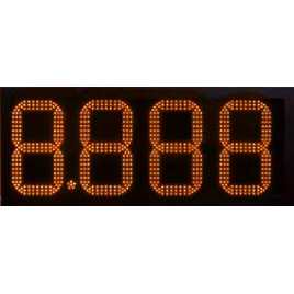 DPG 4SO - Led electronic display with orange digits made of 20 cm. of height for petrol stations