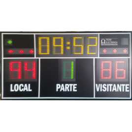MDG D9S - Marcador electrónico para baloncesto, marcador electrónico para balonmano, marcador electrónico para voleybol, marcado