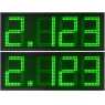 DPG 4BV - Led electronic display with green digits made of 34 cm. of height for petrol stations