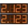 DPG 4NO - Led electronic display with orange digits made of 27 cm. of height for petrol stations