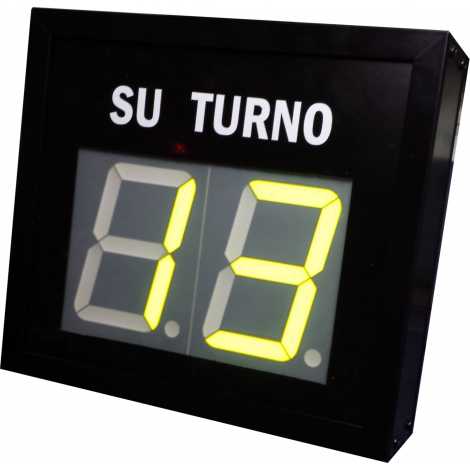 STN D72NMY - Electronic take a number display with double figures in yellow and wireless Remote Control
