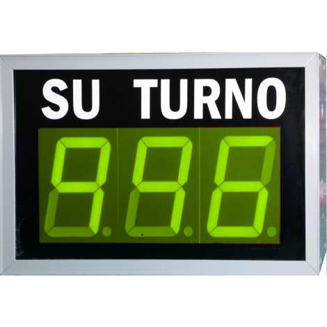 STN D73NVM - Electronic take a number display with three figures in green and wireless Remote Control