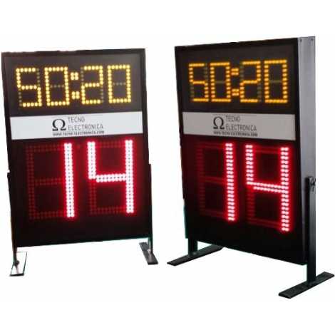 MDG SEG3 - Marcador de bola posse indicando relógio de jogo. Dígitos 34 e 18 cm. altura