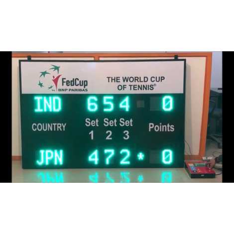 MDG TN5N - Electronic scoreboard Tennis Scoreboard for 5 sets.
