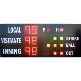 MDG BSB D6 - Panneaux d'affichage électroniques pour baseball et softball 6 chiffres