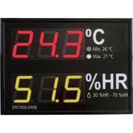 MGHT 62N - Umidità e Indicatore di temperatura due righe