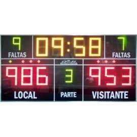 Electronic Scoreboard with 13 digits
