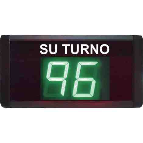 STN D72V - Su turno de dos cifras en color verde via cable 