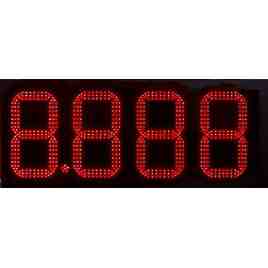 DPG 4NR - Display de 4 dígits vermells de 27 cm. d'alçada per benzinera