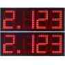 DPG 4NR - 4 dígitos display vermelho 27 cm. altura para a gasolina