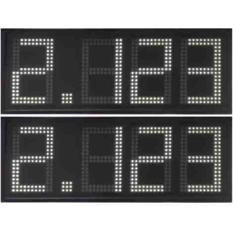 DPG 4BW - Display de 4 dígits blancs de 34 cm. d'alçada per benzinera