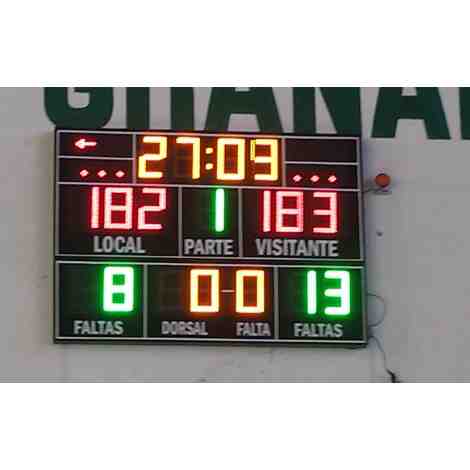 MDG D18S - Tableaux d'affichage électroniques Multisports avec 18 chiffres