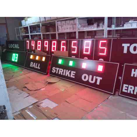 MDG BSB D28R - Tabellone Segnapunti elettronico per baseball e softball 28 cifre