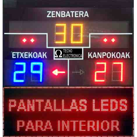 MDG FRONT D6S - Electronic scoreboard for Fronton and Pelota MDG FRONT D6S - Electronic scoreboard for Fronton and Pelota