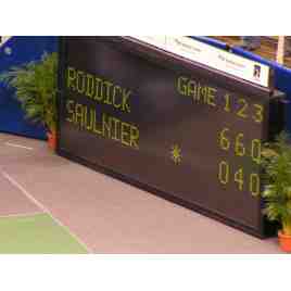 MDG TN5N - Tableaux d'affichage d'extérieur pour Tennis tableau avec 5 jeux.