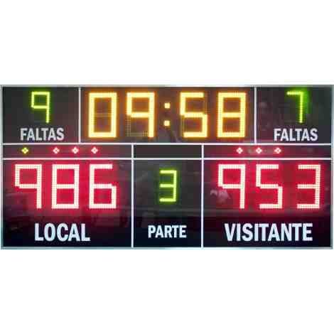 MDG D13J - Multisport Eletrônico placar com 13 dígitos