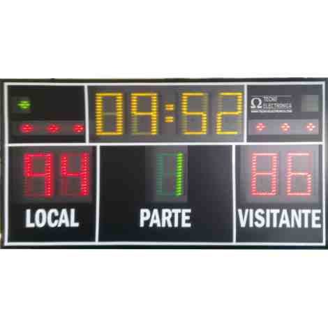 Marcador electronico con 11 Digitos de 27 cm de altura